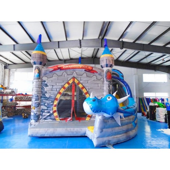 Dragon Inflatable Bouncy Slide 