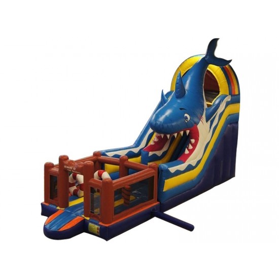 Inflatable Mutliplay Shark Slide