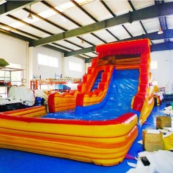 Inflatable Fire and Ice Water Slide