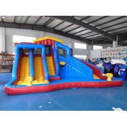 Inflatable Water Gun Slide Swimming Splash Pool Banzai Inflatable Water Gun Slide Swimming Splash Pool Banzai