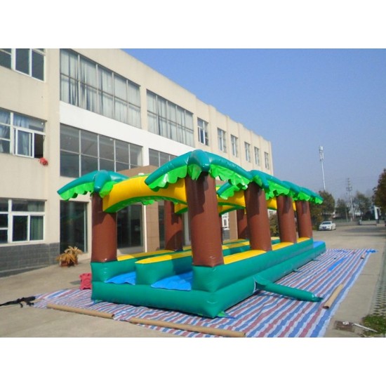 Hawaiian Slip And Slide Double Lane W Pool Hawaiian Slip And Slide Double Lane W Pool