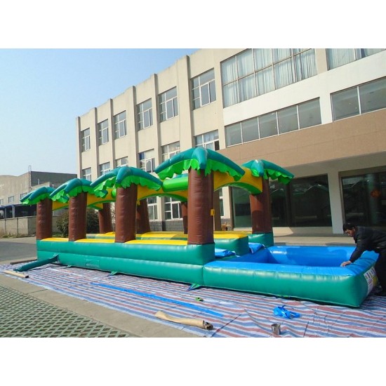 Hawaiian Slip And Slide Double Lane W Pool Hawaiian Slip And Slide Double Lane W Pool